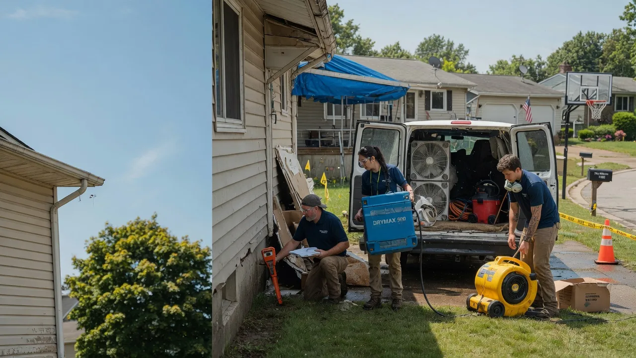 Ceiling Leak Cleanup in Franklin Park, NJ near me