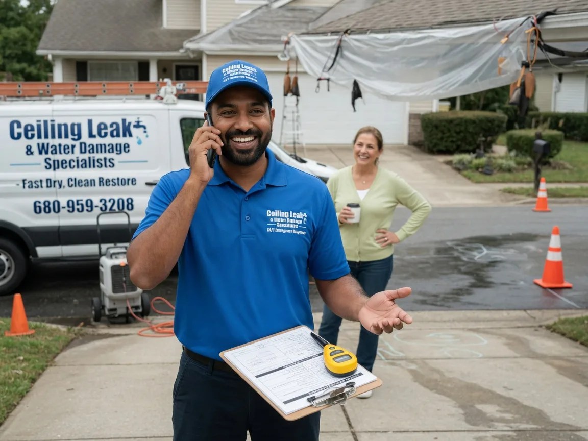 Ceiling Leak Cleanup Franklin Park, NJ FAQs
